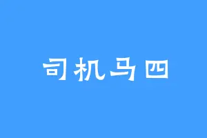 司机马四