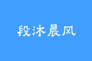 段沐晨风