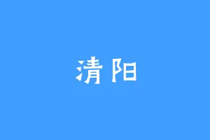 清阳