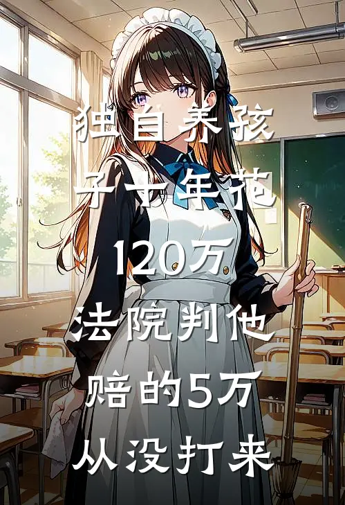 独自养孩子十年花120万，法院判他赔的5万从没打来