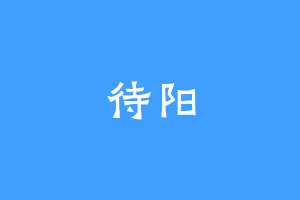 待阳