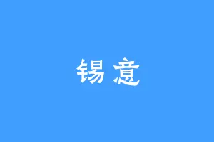 锡意