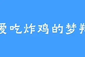 爱吃炸鸡的梦翔