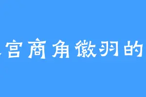 喜欢宫商角徽羽的韩安