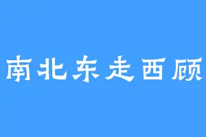 南北东走西顾
