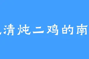 爱吃清炖二鸡的南木川