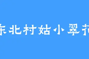 东北村姑小翠花